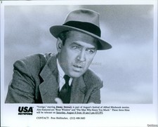 1990S Usa Network Vertigo Jimmy Stewart Alfred Hitchcock 8X10 Vintage Photo