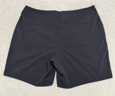 Active Life Women's XXL Shorts Casual Outdoor Walking Hiking Black Zip Pockets