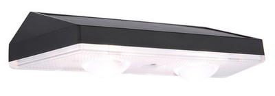 GLOBO Solarleuchte Kunststoff schwarz matt, LED - Außen Dekoleuchte mit 20 lm Li
