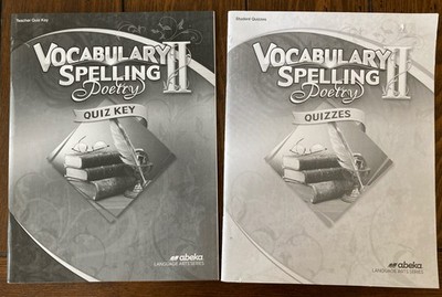 Abeka Vocabulary Spelling Poetry II 8th Grade QUIZZES & QUIZ KEY 309087 309095