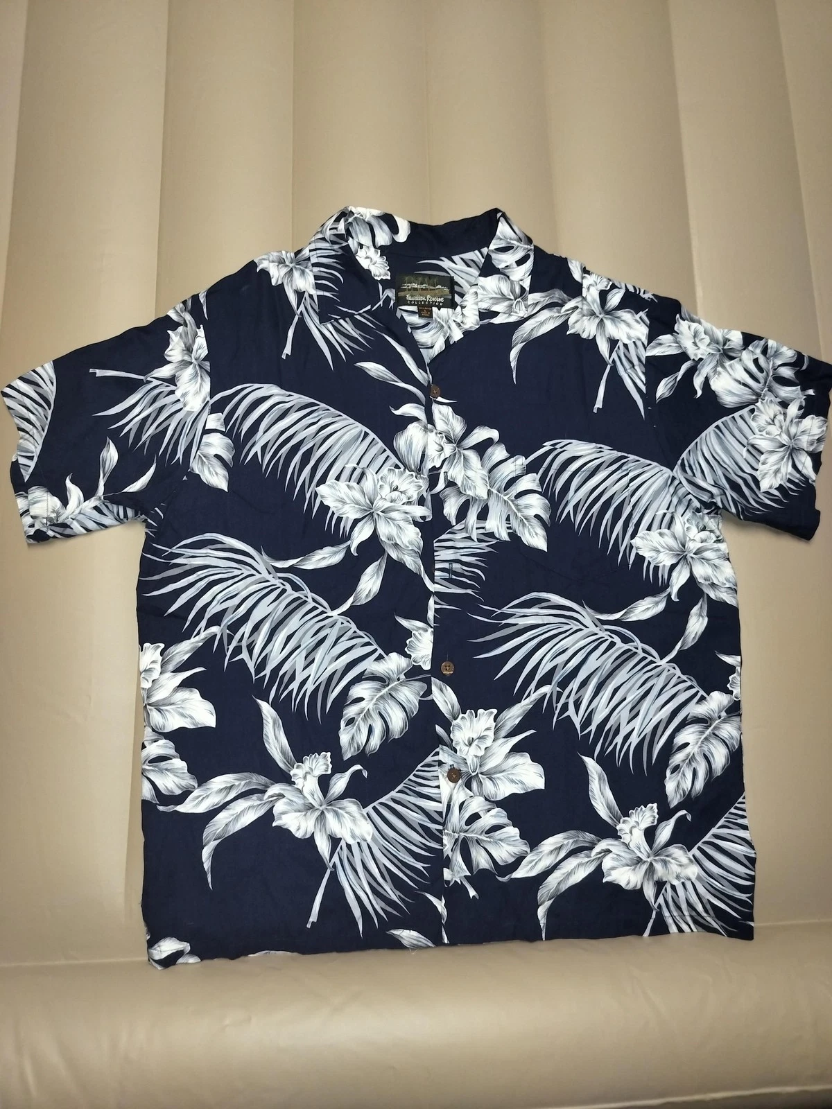 Hawaiian Reserve Collection Shirt Mens Large Floral Rayon Hawaii Casual Aloha