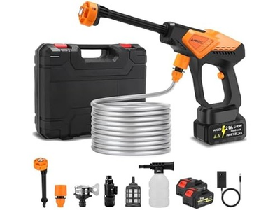 #ad Cordless Portable Pressure Washer 800PSI Orange $71.95