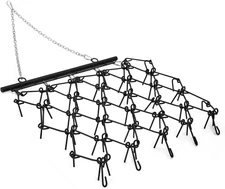 Heavy Duty Steel Drag Harrow 4x4/5x4.5FT with 1/2" 3/8" Tines Tow Behind ATV UTV