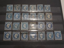 FRANCE LOT 25 TIMBRES N°14 TYPE NAPOLEON OBLITERES. A ETUDIER