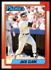 Jack Clark 1990 Topps #90 San Diego Padres MLB READ FREE SHIPPING AutographDen