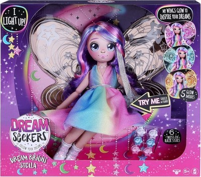 Dream Seekers Bright Stella weiche Puppe mit leuchtenden Flügeln ab 5+ Jahren