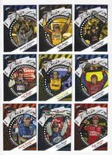 9  NASCAR 2009  WHEELS MAIN EVENT CARDS AS A LOT
