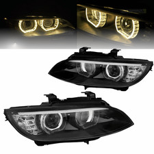 3D Angel Eyes Xenon Scheinwerfer Set Schwarz f�r BMW 3er E92 E93 2006-2010