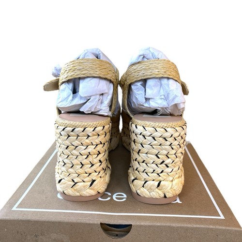 Dolce Vita Tiago Raffia Ankle Strap Espadrille Platform Wedge Sandals Sz 6.5 - Picture 4 of 13