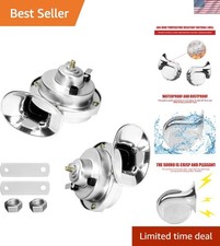 12V Waterproof Air-Electric Snail Horn Kit, Silver  replacement use, for com...