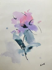 EUNETT – Original Abstract Flower Painting | Hand-Signed | NYC Artist