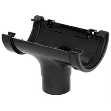 Half Round 112mm Guttering & 68mm Down pipe Fittings | BLACK / WHITE | BULK BUY!