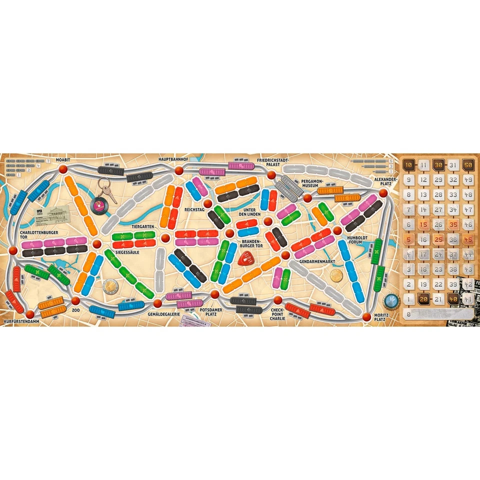 Zug um Zug: Berlin - Asmodee DOWD0033 - (Spielzeug / Gesellschaftsspiel) - Bild 2 von 4