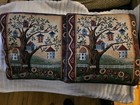 2 Pillows Birdhouse Tapestry For Rent 16x16 Double Sided