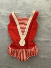 Vintage 1964 Barbie Doll Skipper One Piece Red Bathing Suit #950 Mattel Fashion