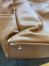 Azaria Vegan Leather Diaper Bag Backpack Zipper Closure - Used