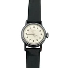 Vintage Timex Mechanical Wind Up Women's Watch 24mm - Leather Strap Shock Res.