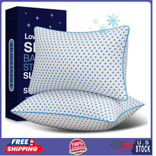 Memory Foam Pillows 2 Pack Adjustable Loft Cooling Pillows King Size Set of 2