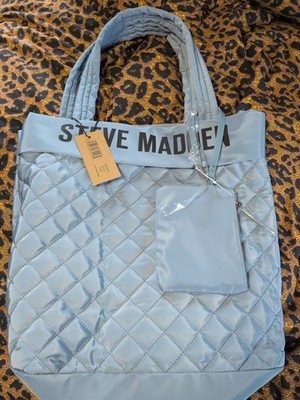 Steve Madden Quilted  BPONCE Blue TOTE