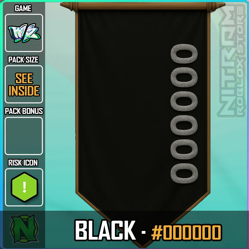 ZERO WEAPON AND ARMOR World Zero WZ - COSMETICS - PITCH BLACK (#000000)