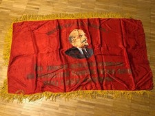 Propaganda Sowjetunion UDSSR CCCP Lenin Banner Fahne Flagge