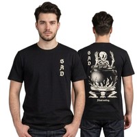 Herren T-Shirt The Dudes SAD Classic T-Shirt Baumwolle Schwarz XL