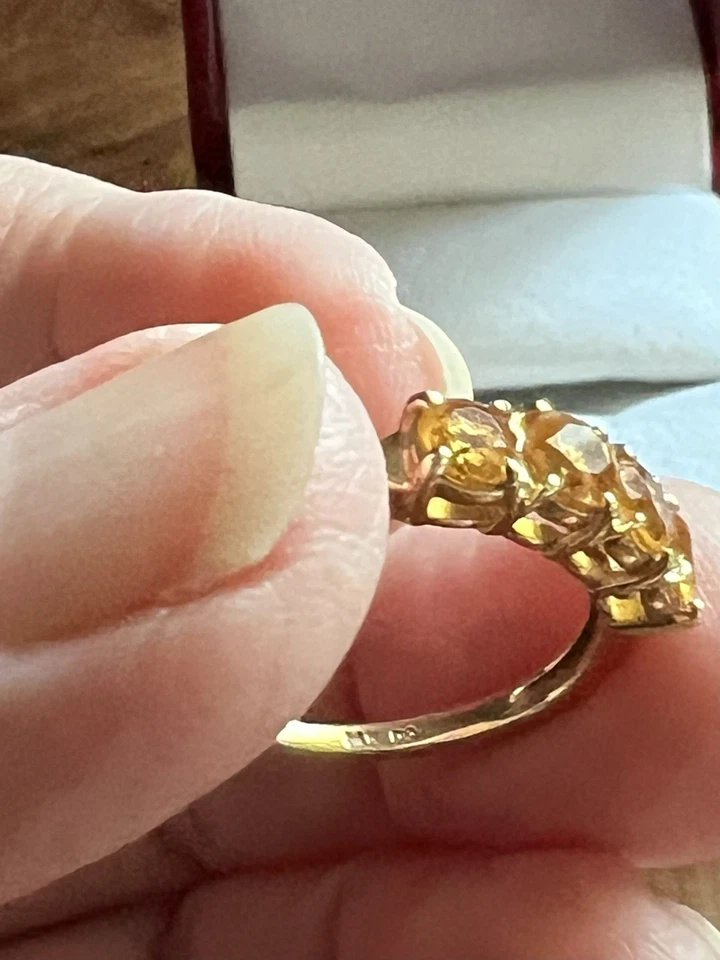 14k Yellow Gold Citrine Ring, Size 8 - FINAL MARKDOWN!  - Image 4 of 4