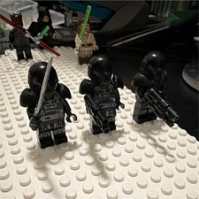 LEGO Black Plastic Minifigure Lot of 3 with W...