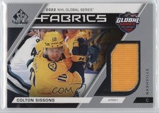 2023-24 Upper Deck SP Game Used 2022 Global Series Fabrics Colton Sissons 1r1g