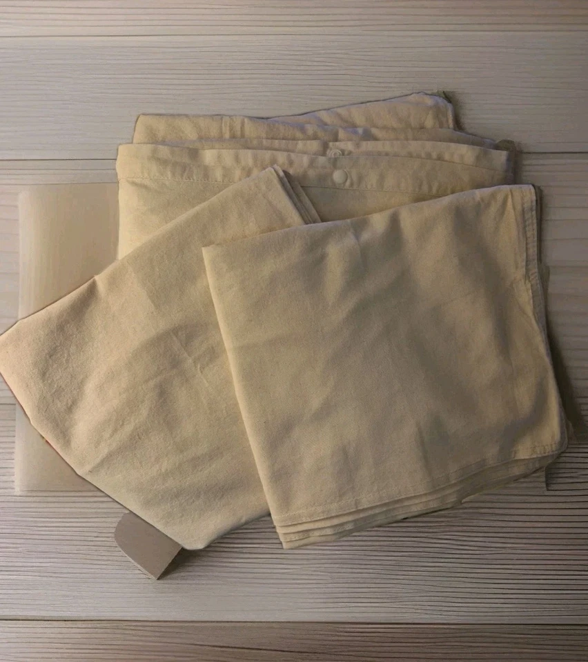 KEA ANGSLILJA Natural KING Duvet Cover and Pillowcase EUC - Image 4 of 4