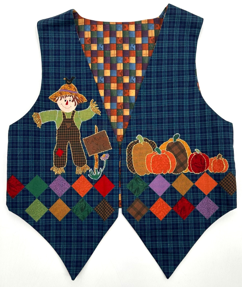 Pumpkin Patch Childrens Handcrafted Reversible No… - image 1