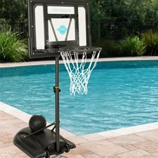 Swimming Pool Basketball Hoop Poolside Above Ground Games for Family - Backbo...