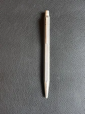 Caran d'Ache Wavy Diamond Design Silver Color Ballpoint Pen-Swiss Made