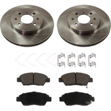 Front Brake Disc Rotors and Pads Kit For Honda Fit 2015 2016 2017 2018 2019 2020