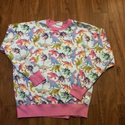 Irregular Choice dinosaur polka dot print sweatshirt sz L