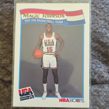 1991-92 NBA Hoops McDonald's Magic Johnson #54 United States Basketball Card