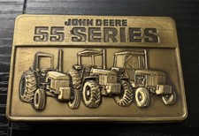 Vintage John Deere 55 Series Belt Buckle 1987 