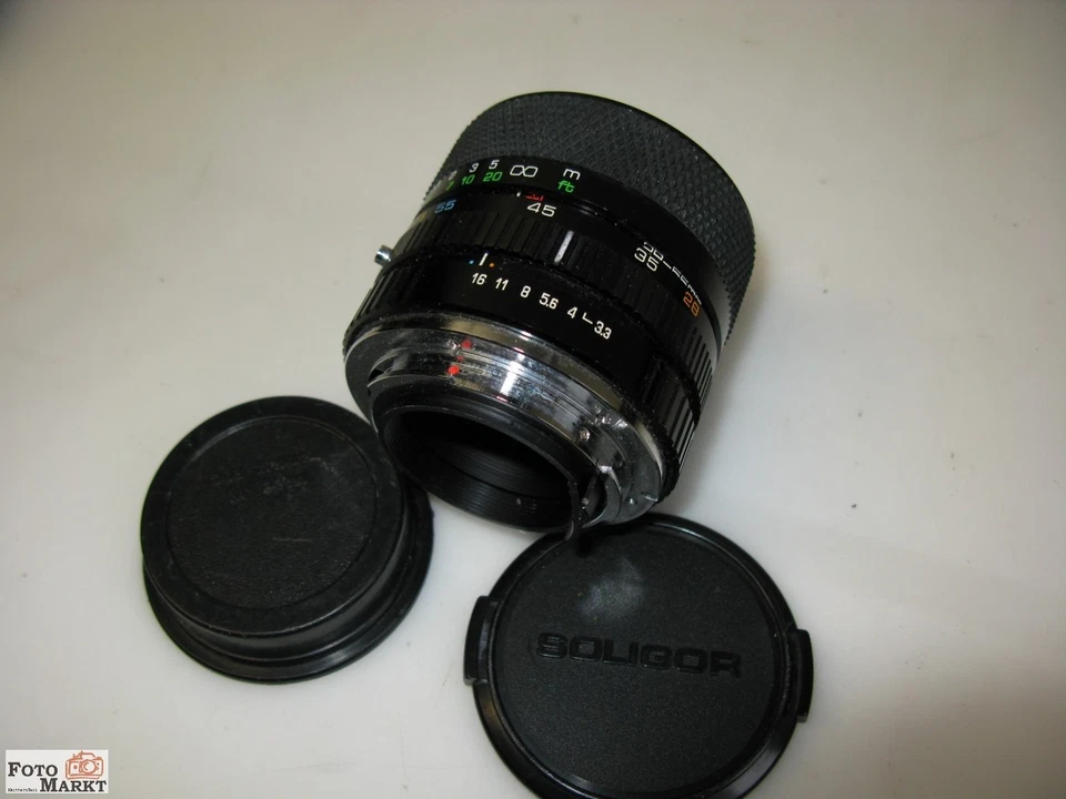 Zoom Y Macro Para Soligor MC 28-55mm / 3,3-4,5 Objetivo Gran Angular PK - Imagen 2 de 3