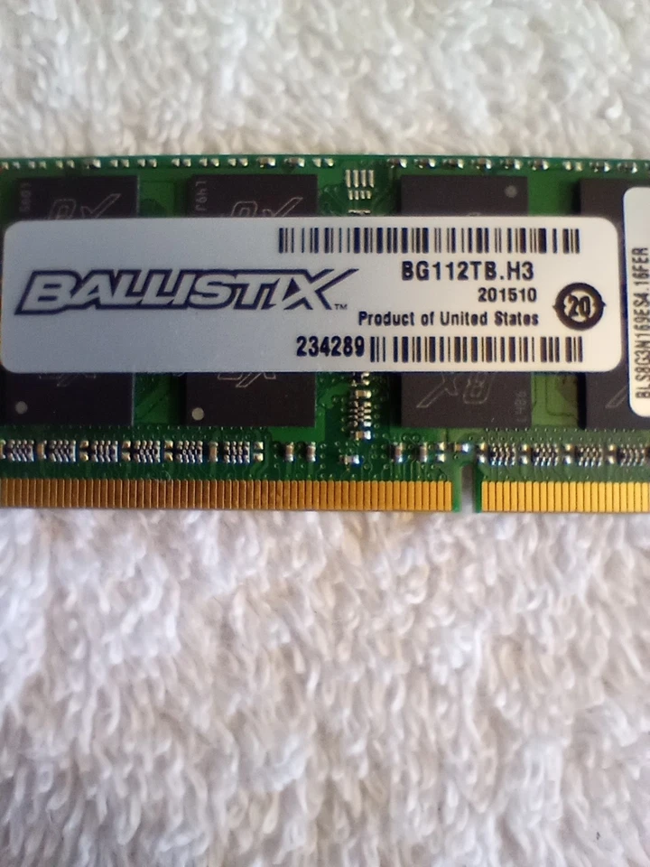 Ballistix By Crucial 16GB (2x8) PC3-12800 DDR3L 1600 MHz 1.35V SO-DIMM Laptop - Image 2 of 4