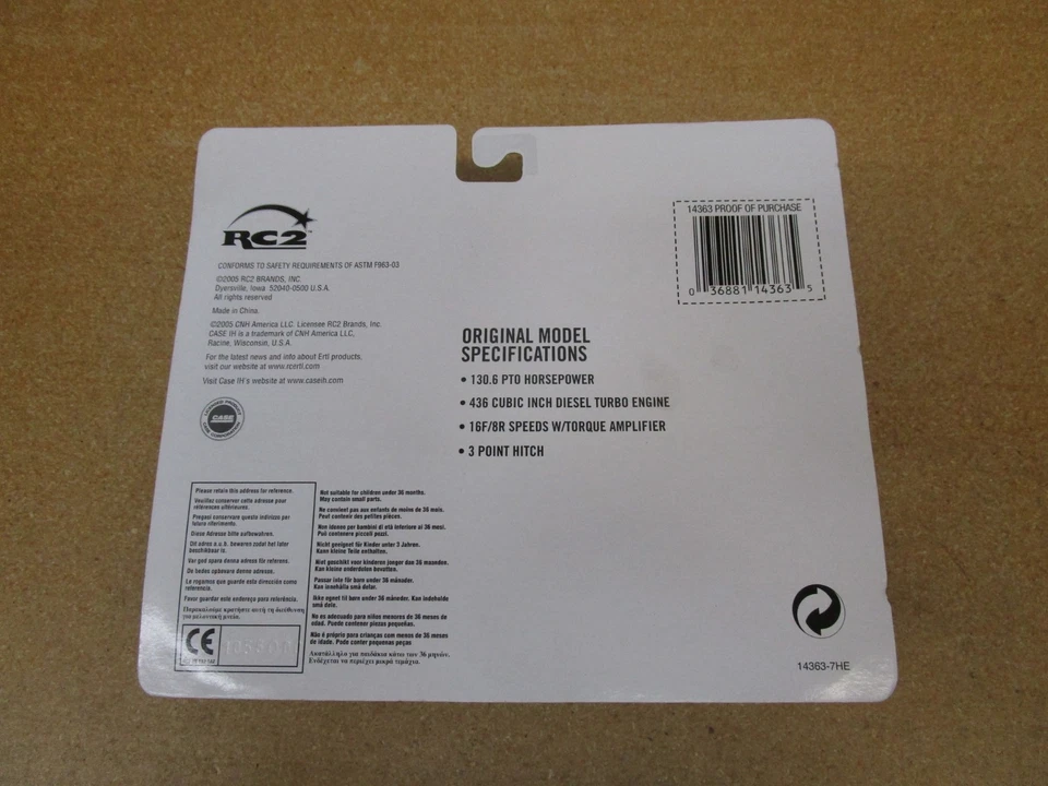 Case IH 3388 2+2 chopper wagon tractor set ERTL 1/64 NIP diecast farm B7Z #14363 - Image 4 of 4