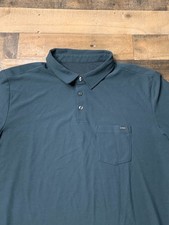 Vuori Ace Polo Shirt Mens Large Blue Performance Lightweight Athletic Golf