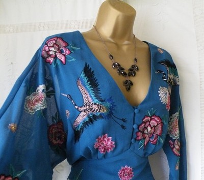  ***MONSOON PRE-OWNED ''ABBY TEAL'' DRESS SIZE 10*** 