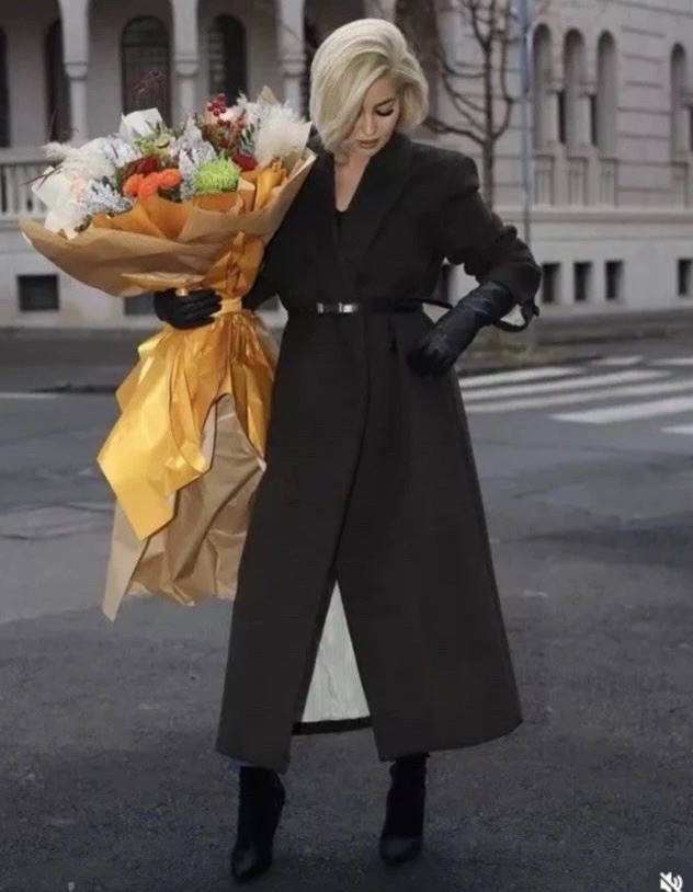 ZARA ZW COLLECTION BELTED WOOL COAT KHAKI FW24/25 SIZES L REF. 3811/241 image 4