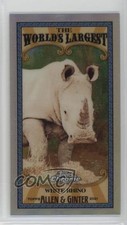2021 Topps Allen & Ginter Chrome Mini World's Largest White Rhino #MWL-9 0j8f