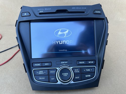 13-15 Hyundai Santa Fe OEM Navigation CD Player Radio Head Unit 96560-4Z1104X - Foto 2 di 20