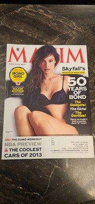 BERENICE MARLOHE * JAMES BOND GIRL SKYFALL November 2012 MAXIM MAGAZINE 50 YEARS