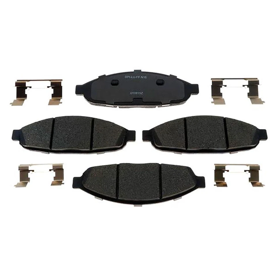 Kit de rotores de freno delanteros + pastillas de cerámica y herrajes para Chrysler Pacifica 2004-2008 Foto 2 de 4