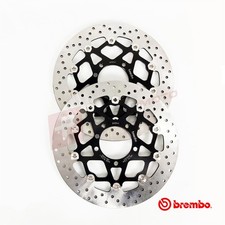 Coppia dischi freno anteriori galleggianti Brembo per Kawasaki ZX10R (non ABS) 2011-2015