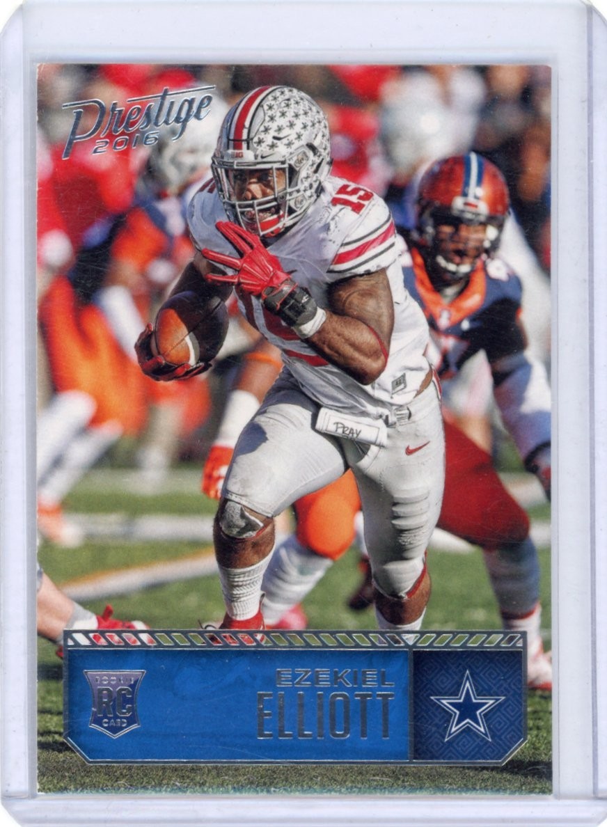 Ezekiel Elliott 2016 Prestige RC #217 Dallas Cowboys Ohio State Buckeyes