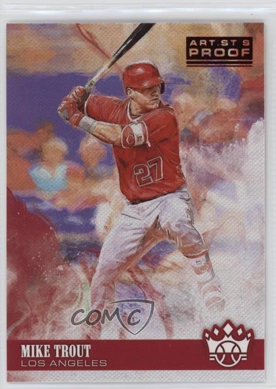 2018 Panini Diamond Kings Artist Proof Red Mike Trout #70 0f7c